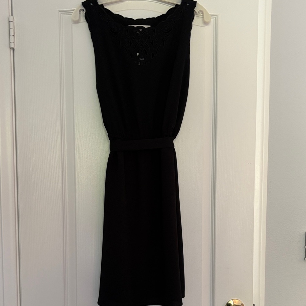 NWT Ann Taylor Loft Elegant Black Sleeveless Dress